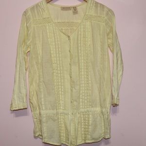 💛Yellow Button Down Long Sleeved Shirt💛